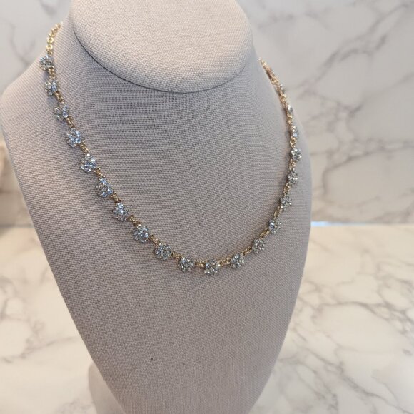 J.Crew Factory Crystal Flower Necklace - Picture 6 of 7